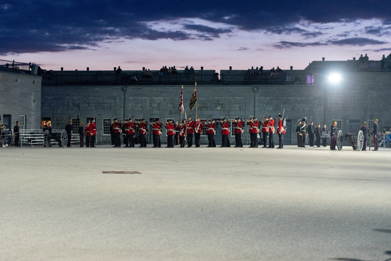 Illustration for article titled Selected Pictures from the Fort Henry Sunset Ceremony 2019 Finale